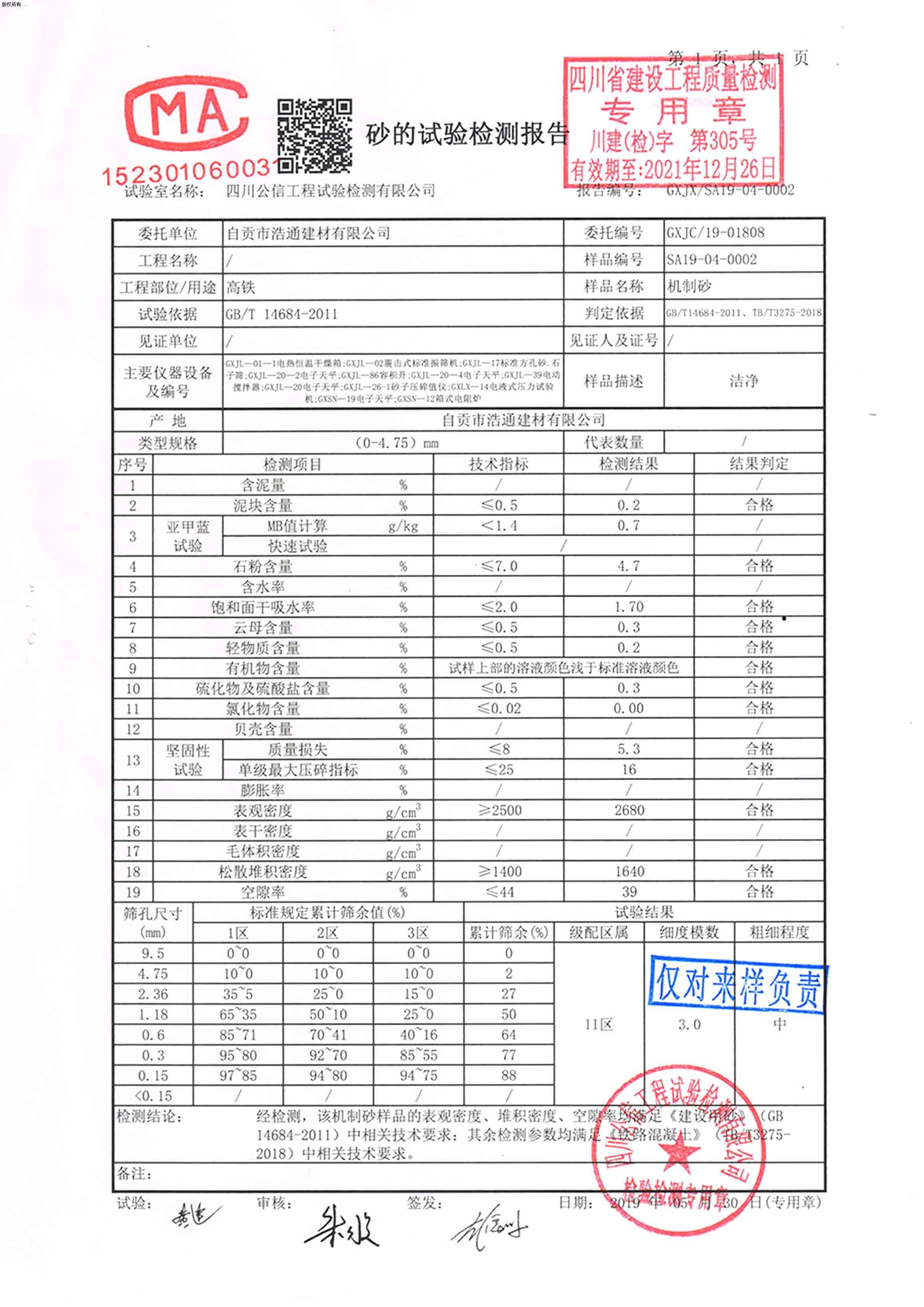 自貢浩通砂石廠(chǎng)